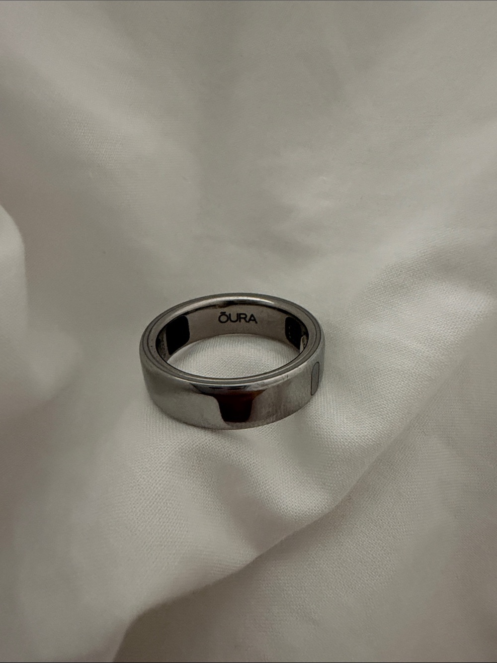 Oura Silver Smart Ring 5 size 8